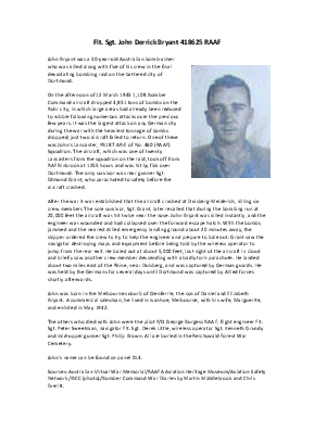 A preview of a PDF biography for Bryant, John Derrick